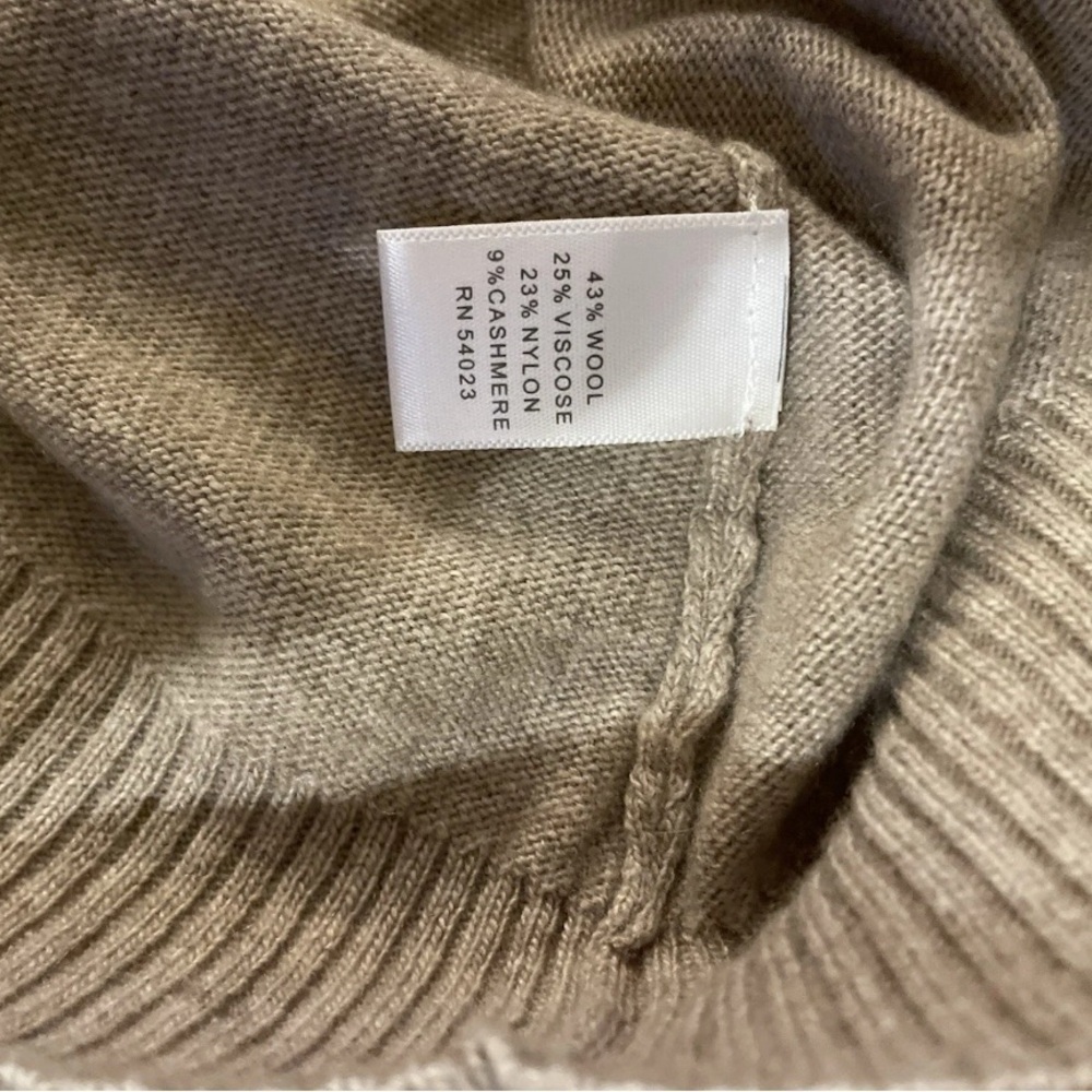 Banana Republic Grandmacore Cardigan Womens XSP Italian Wool‎ Cashmere Brown - Picture 4 of 5
